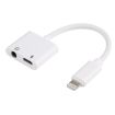 GL011 2 in 1 Audio Charging Adapter - White - 2