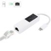NK107A1 8 Pin to RJ45 Ethernet LAN Adapter Cable for iPhone/iPad, 16cm White - 1