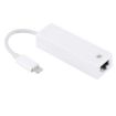NK107A1 8 Pin to RJ45 Ethernet LAN Adapter Cable for iPhone/iPad, 16cm White - 2