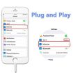 NK107A1 8 Pin to RJ45 Ethernet LAN Adapter Cable for iPhone/iPad, 16cm White - 6