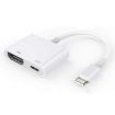 E-Gin-LTH-002 8 Pin Digital AV to HDMI Adapter for VGA 1080P HD TV Display - 1