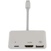 3 in 1 HDMI USB 8 Pin Charging Female to 8 Pin Male OTG Cable - 4