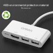 4 in 1 8 Pin to HDMI Converter with Charging and USB Ports - 7
