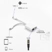 NK-1035 Pro 2 in 1 USB-C/Type-C + 8 Pin Male to RJ45 Adapter - 6