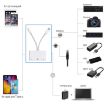 NK-107 Pro 3 in 1 USB-C/Type-C + 8 Pin Male to USB + RJ45 Adapter - 7