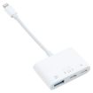 S-221 3 in 1 8 Pin Male to 8 Pin Power + USB-C/Type-C + USB Camera Female Adapter - 1