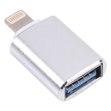 XQ-ZH001 USB Female to 8 Pin Male OTG Adapter - Silver - 1