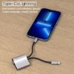NK-1054Pro 2 in 1 8 Pin + USB-C Male to 8 Pin Charging + Ethernet Adapter - 7