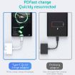 3 in 1 USB-C/Type-C Male to Type-C + USB + 3.5mm Female OTG Adapter - 6