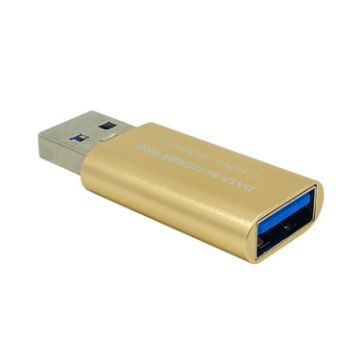 GE06 USB Data Blocker Fast Charging Connector - Gold - 1
