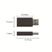 GE06 USB Data Blocker Fast Charging Connector - Black - 4