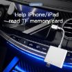 Yesido GS11 2 in 1 TF + SD Card to 8 Pin Adapter - White - 6