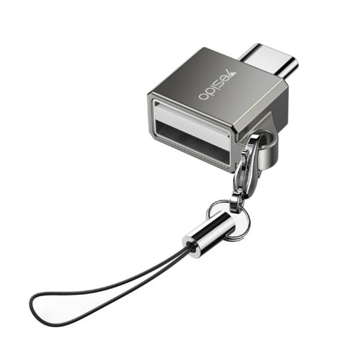 Yesido GS08 Type-C to USB 3.0 OTG Mini Connector Adapter with Keychain - 1