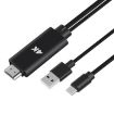 USB-C to HDMI 4K Cable, 1.8m Length, Aluminum Alloy (Black) - 1