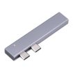 MacBook Pro 819B Dual USB-C/Type-C Male to Dual USB+USB-C/Type-C Female Adapter - 3