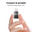 PULUZ USB-C/Type-C to 8 Pin OTG Adapter - Black - 4