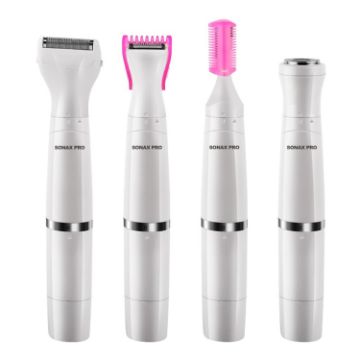 Picture of SONAX PRO SN-8933 4 In 1 Electric Women Shaver Multi-Function USB Charge Scraping Knife Hair Removal Device (White)