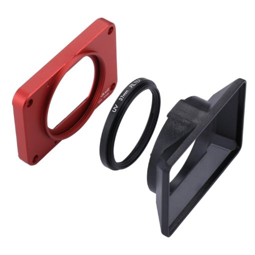 PULUZ Aluminum Front Panel + 37mm UV Filter Lens for Sony RX0/RX0 II - 1