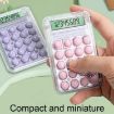 Small Silent Simple Calculator Mini Candy Green - 6