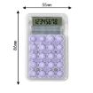 Small Silent Simple Calculator Mini Candy Purple - 3
