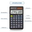 OSALO OS-403TV 10-digit LCD Screen Solar Dual Power Desktop Calculator - 5