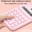 Small Solid Color Calculator Dormitory Student Office Exam Tool - Purple - 4