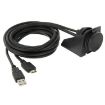 USB 2.0 & Mini HDMI Male to USB 2.0 & HDMI Female Adapter Cable - 2m - 3