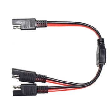 SAE One to Two Connection Cable Car Power Cord - 1