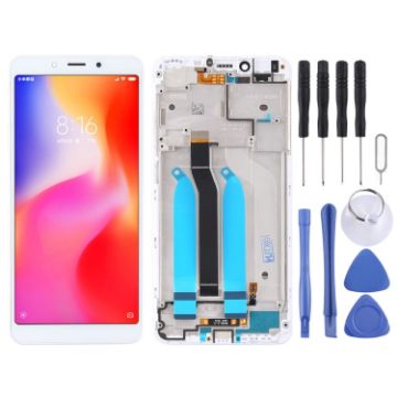 TFT LCD Screen for Xiaomi Redmi 6A/6 Digitizer Assembly (White) - 1