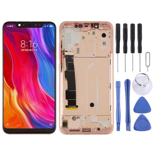 LCD Screen and Digitizer Assembly for Xiaomi Mi 8 - Rose Gold - 1