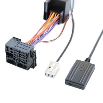 Car AUX Bluetooth Audio Cable + MIC for BMW E60 E63 - 1