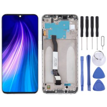 LCD Screen and Digitizer Assembly for Xiaomi Redmi Note 8 - Silver - 1