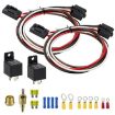12V 40A Dual Electric Cooling Fan Wiring Relay Sensor Kit - 1