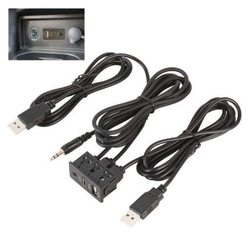 Universal Car USB Type-C AUX Interface Charging Seat - 1