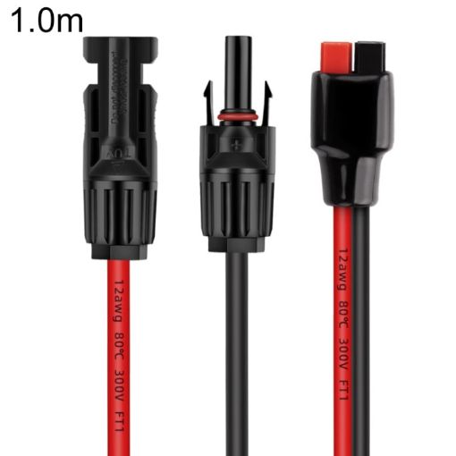 1.0m MC4 to 30A Anderson Battery Charging Cable - Mobile Energy Storage - 1