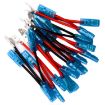 6pcs Car Marine 5 Pin Rocker Switch Jumper Wire Kit - Male & Female Terminals - 4