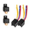 JD2912 80A 12V 5 Pin Car Relay with Wire SPDT Socket Plug - 1