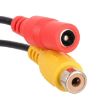 Car Rear View Camera Adapter Cable - 4 Pin Male to CVBS RCA Female - 5