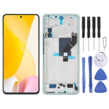 LCD Screen For Xiaomi 12 Lite Digitizer Full Assembly Green - 1