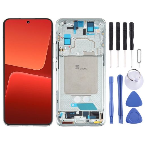 AMOLED LCD Screen For Xiaomi 13 Digitizer Assembly (Green) - 1