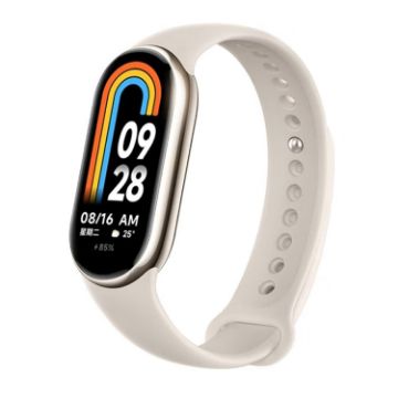 Picture of Original Xiaomi Mi Band 8 Global 1.62 inch AMOLED Screen 5ATM Waterproof Smart Watch, Support Blood Oxygen/Heart Rate Monitor (Light Gold)