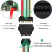 SATA 22 Pin Female to SLIMLINE SATA 13 Pin Male Adapter - 5