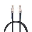 12Gbps SFF-8644 To 8644 HD Server Data Cable, Black 1m - 1