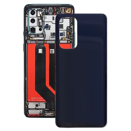 OnePlus 9 Glass Battery Back Cover - Black - 1