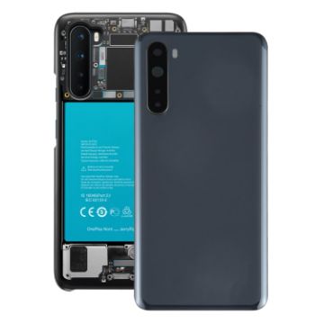 OnePlus Nord Battery Back Cover with Camera Lens Cover - Grey - 1