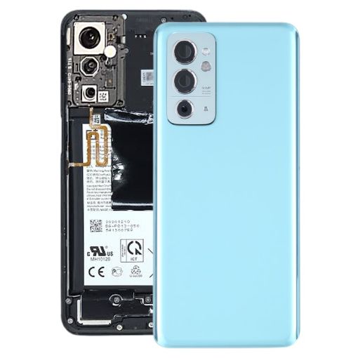 OnePlus 9RT 5G Blue Glass Battery Back Cover with Camera Lens - 1