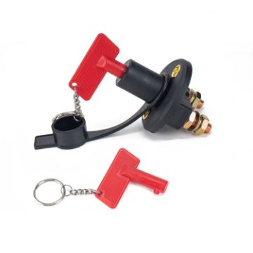 200A Car Battery Selector Isolator Disconnect Switch with 2 Keys - 1