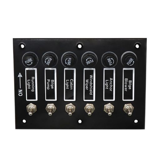 6 Groups Shake Switch AOS3045 Switch Panel Marine Retrofit - 1