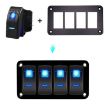 Aluminum Rocker Switch Panel Bracket for Narva Type Boats - 2 Holes - 4