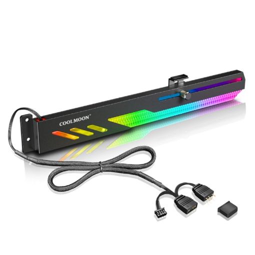 COOLMOON GT8 Graphics Card Bracket - 5V ARGB Multi-interface - 1